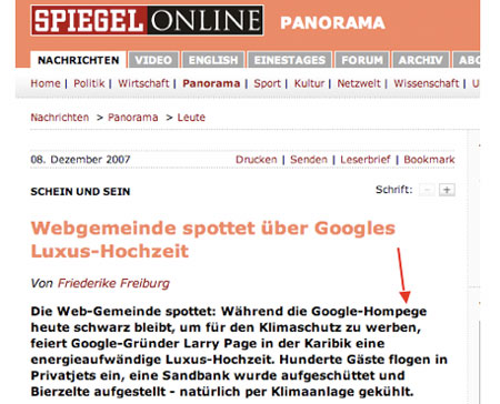Die Webgemeinde spottet