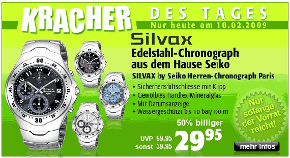 Kracher des Tages