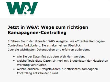 Newsletter-Versand ohne Lektorat