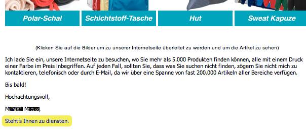 Steht's Ihnen zu diensten